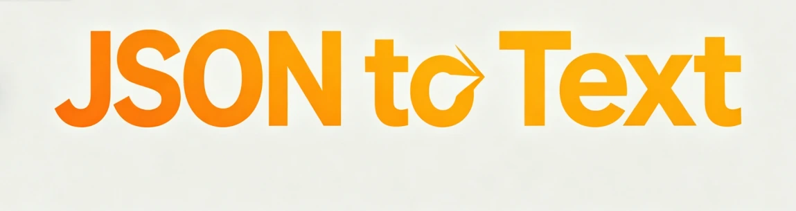 JSON to Plain Text tool preview