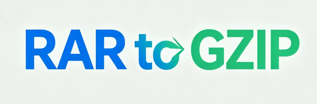 RAR to GZIP tool preview